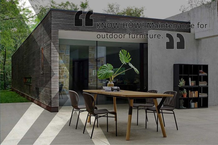 Outdoor furniture maintenance guide for protecting against fading