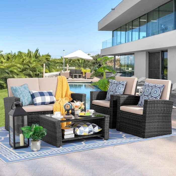 Affordable outdoor furniture sets for small patios under 0