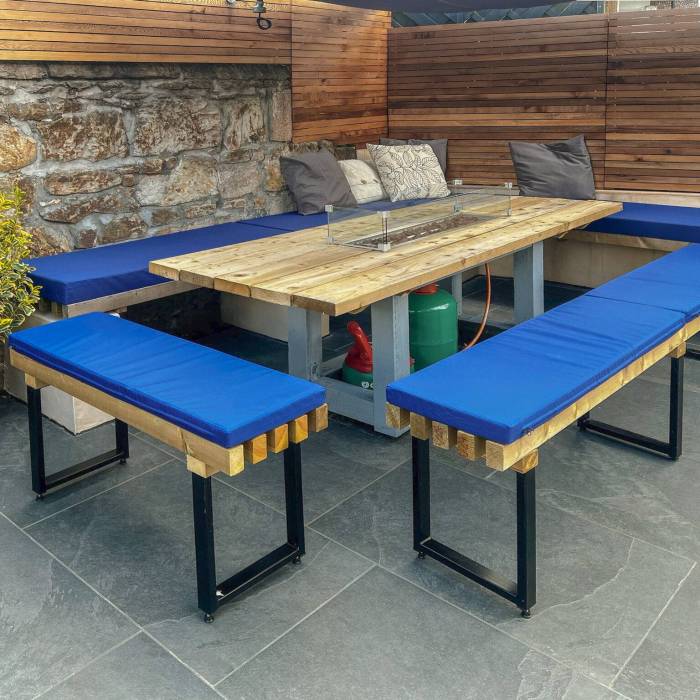 Outdoor furniture cushions and covers for added comfort